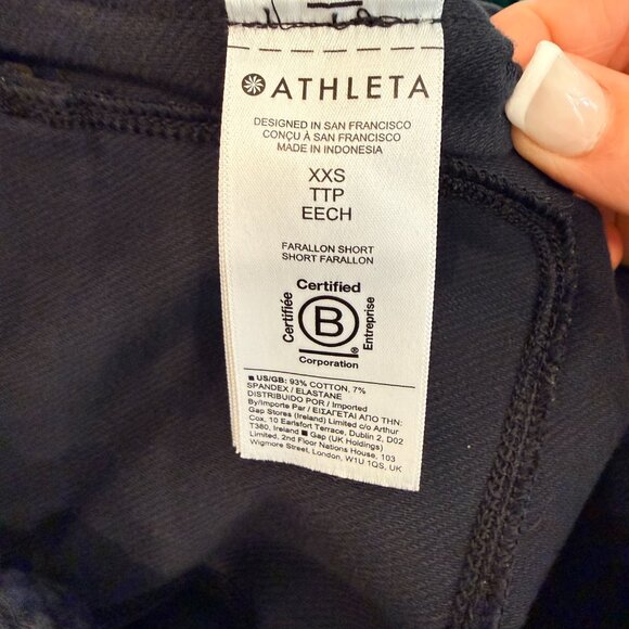 Athleta Farallon Black Shorts Size XXS - Picture 5 of 6